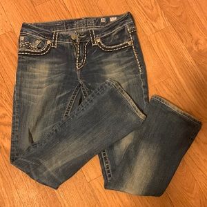 GUC miss me jeans, hemmed to about a 29 inseam